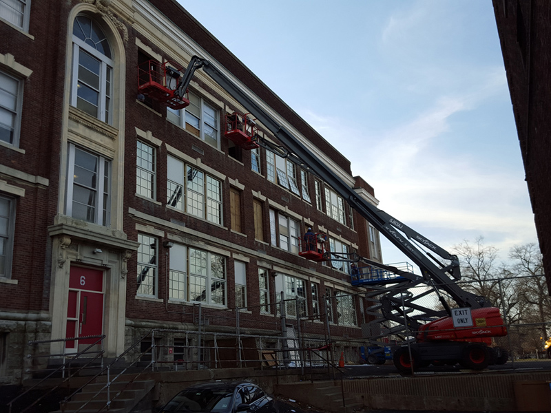 Plainfield High School Window Installation